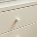 Lykke Cream Metal Storage Bedside Table