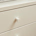Lykke Cream Metal Storage Bedside Table