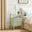 Lykke Green Metal Storage Bedside Table