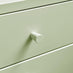 Lykke Green Metal Storage Bedside Table