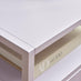 Lykke Lilac Metal Storage Bedside Table