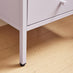Lykke Lilac Metal Storage Bedside Table