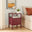 Lykke Plum Purple Metal Storage Bedside Table