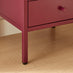Lykke Plum Purple Metal Storage Bedside Table