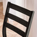 Lynton Small Black Wooden Dining Table with 2 Chairs & Bench