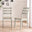2x Lynton Whitewash & Light Grey Wooden Dining Chairs