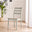2x Lynton Whitewash & Light Grey Wooden Dining Chairs