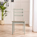 Lynton Large White & Light Grey Wooden Dining Table with 2 Benches & 2 Chairs