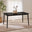 Lynton Large Black Wooden Dining Table with 4 Chairs & Bench