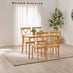 Lynton Small Oak Effect Wooden Dining Table & 4 Millford Chairs