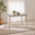 Lynton Small White & Light Grey Wooden Dining Table with 2 Chairs & Bench