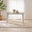 Lynton Rectangular White & Grey Wood 4 Seater Dining Table
