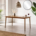 Lynton Large Walnut Effect Wood Dining Table + 4 Green Beaumont Chairs & Bench