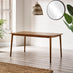 Lynton Large Walnut Effect Wooden Dining Table & 2 Benches