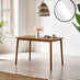 Lynton Small Walnut Effect Wooden Dining Table with 2 Chairs & Bench