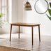 Lynton Rectangular Walnut Effect Wood 4 Seater Dining Table