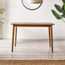 Lynton Small Walnut Effect Wooden Dining Table with 2 Chairs & Bench