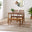 Lynton Small Walnut Effect Wooden Dining Table with 2 Chairs & Bench