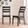 2x Lynton Black Wooden Dining Chairs