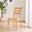 2x Lynton Oak Effect Wooden Dining Chairs