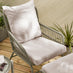 Lyon Green Metal Garden Chair with Footstool & Side Table