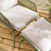 Lyon Green Metal Garden Chair with Footstool & Side Table