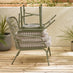 Lyon Green Metal Garden Chair with Footstool & Side Table