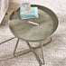 Lyon Green Metal Garden Round Side Table
