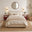 Mabel Cream Fabric Ottoman Double Bed Frame