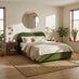 Mabel Green Velvet Ottoman Double Bed Frame