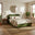 Mabel Green Velvet Ottoman Double Bed Frame