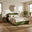 Mabel Green Velvet Ottoman Double Bed Frame