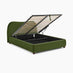 Mabel Green Velvet Ottoman Double Bed Frame