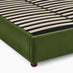Mabel Green Velvet Ottoman Double Bed Frame