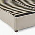 Mabel Cream Fabric Ottoman King Size Bed Frame