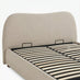 Mabel Cream Fabric Ottoman King Size Bed Frame