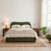 Mabel Green Velvet Ottoman King Size Bed Frame