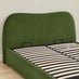 Mabel Green Velvet Ottoman King Size Bed Frame
