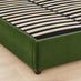 Mabel Green Velvet Ottoman King Size Bed Frame