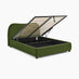 Mabel Green Velvet Ottoman King Size Bed Frame
