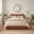 Mabel Orange Fabric Ottoman King Size Bed Frame