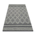 Maeve Grey Diamond Pattern Wool Rug 120x170cm
