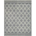 Maeve Grey Diamond Pattern Wool Rug 160x230cm
