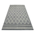Maeve Grey Diamond Pattern Wool Rug 160x230cm