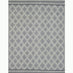 Maeve Grey Diamond Pattern Wool Rug 200x290cm