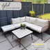 Maldives Beige Rattan & Taupe 5 Seat Garden Sofa Set