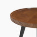 Malaya Round Walnut Wood 3 Leg Side Table