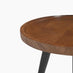 Malaya Round Walnut Wood 3 Leg Side Table