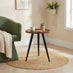 Malaya Round Walnut Wood 3 Leg Side Table