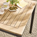 Malva Wood & Black 2 Seat Garden Dining Set